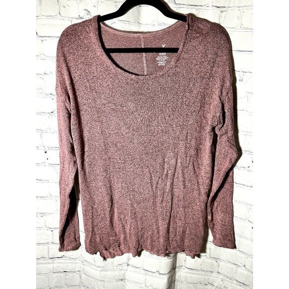 AMERICAN EAGLE LADIES SOFT & SEXY PLUSH LONG SLEEVE SHIRT (S) EUC B-247 - Picture 1 of 4